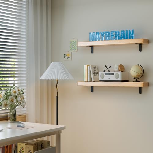 4Pcs Shelf Brackets, Black 4inch Floating Shelf Bracket, Wall Mounted Support,Heavy Duty Floating Shelf Bracket - size: 4inch, style: 4PCS
