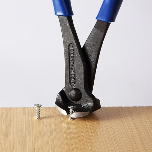 Bates- Nail Puller, Blue, Nail Remover Tool, Cutting Pliers, Carpenter Tools, Staple Puller, Nail Puller Tool, End Cutting Pliers, Nail Pliers, Nail Pulling, Nail Puller Pliers, Nippers Tool - color: Blue, size: 7", 1 Pack