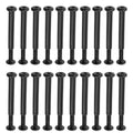 20 Sets M4 x 35mm Black Binding Post Screws,Hex Drive Rivet Socket - size: M4 x 35mm