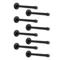 Industrial Black Iron Pipe Shelf Brackets Wall Mount DIY Shelving Brackets Pipe Decor Wall Rustic Garment Rack Hardware Included, 16 Inch Set of 8 - size: 16 inch 8 pack, style: 8 Pack