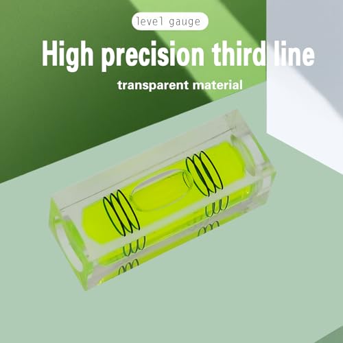 High precision mini bubble, double line small level bubble, three line flat ball level, household ruler can be turned 180 degrees (Non-magnetic, 40 * 15 * 15mm（4PCS)) - size: 40*15*15mm（4PCS)