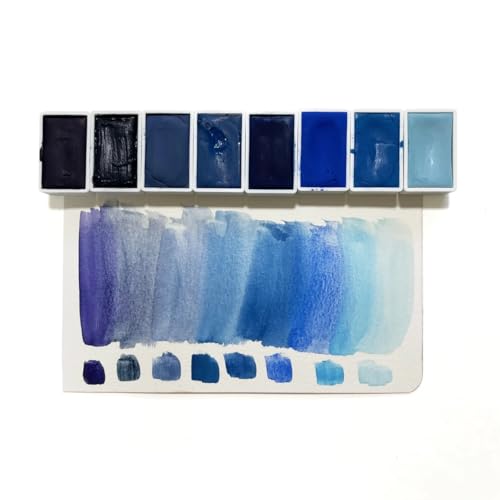 48Pcs Empty Watercolor Paint Pans – Full Pans, 3ml White Plastic Pans - style: 48Pcs Full Pans