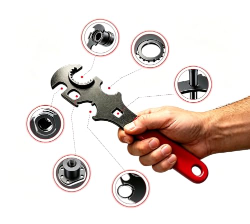 Heavy-Duty Combination Spanner, High Carbon Steel, Precision Inch/MM Scale, Ergonomic Comfort Grip (Blue)