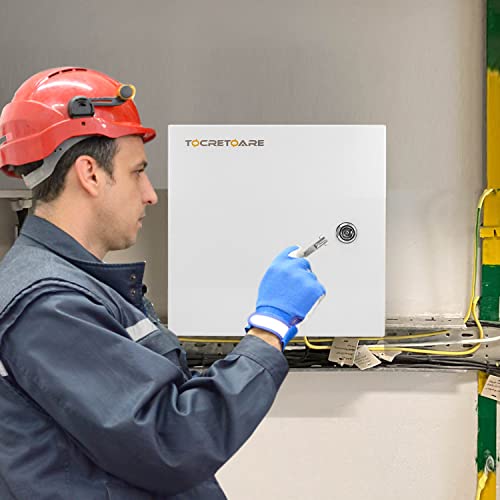 TOCRETOARE Outdoor Electrical Junction Box, 12 x 12 x8'' NEMA 4X Enclosure Box, Wall Mounted IP66 Waterproof & Dustproof Lockable Metal Junction Box - size: 12"x12"x8"