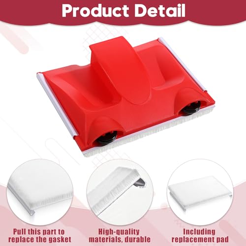 Edge Painting Tool, Corner Walls & Ceilings Pad Painter, Paint Edger Trimmer with 2pcs Replacement Pad Refills, Paint Pad Applicator for Ceilings Corner Edges Painter Trim Painting Supplies