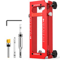 Aluminum Door Hinge Jig, Adjustable Mortise Router Template for 2.5‑5"