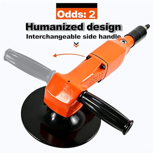 7" Pneumatic Orbital Sander Polisher, 4500 RPM Adjustable Speed Air Tool