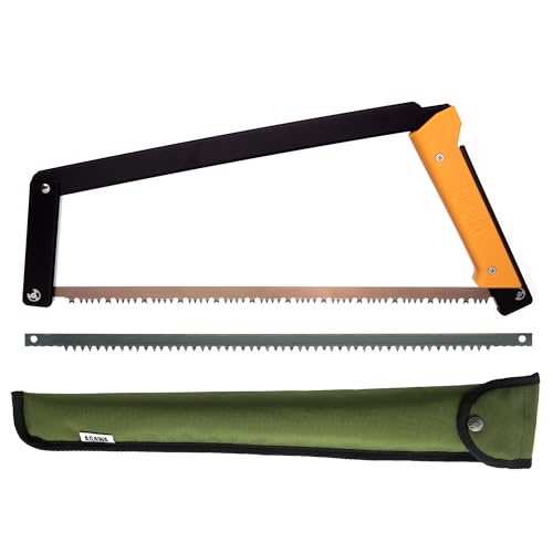 AGAWA - BOREAL21 Tripper Kit - Includes 21" Folding Saw, Nylon Carrying Case, 21" All-Purpose & 21" Aggressive Blade - For Camping, Hiking & Survival Gear (Black Frame/Yellow Handle) - size: 21" Inch