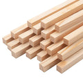 Wood Square Dowel Rods, 20PCS 1/2" x 12" Square Wooden Dowel Rods Wooden Sticks for Crafts, Unfinished Hardwood Sticks Wood Strips for Woodworking, Crafting, Arts and DIYers, Home Decor, Model Making - size: 1/2"×12"-20PCS