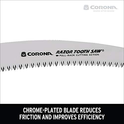 Corona RS 7245 Razor Tooth Folding Saw, 7-Inch Curved Blade, Steel - size: 7-Inch, style: RS 7245