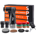 Cordelss Mini Random Orbital Angled Sander, Battery Sander, SPTA 1 inch/2 inch/3 inch -5mm Orbit Palm Sander with Brushless Motor for Sheet Metal and Paint Repair, Woodworking, Primary Wood and Panel