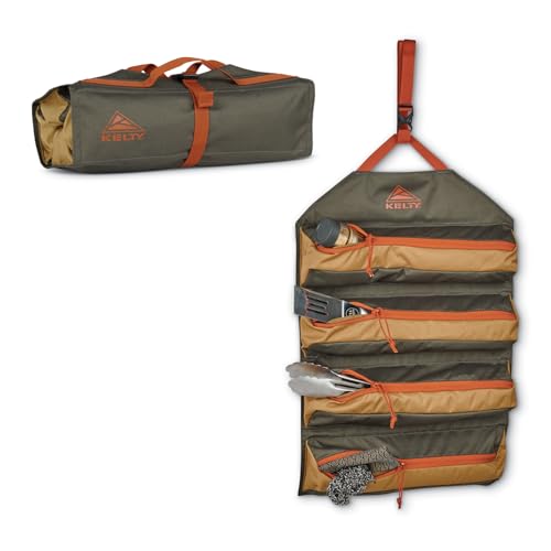 Kelty Chef Roll – Kitchen Basics Organization Kit for Cooking Tools, Knives, Deep Zippered Pockets, Rollup Storage