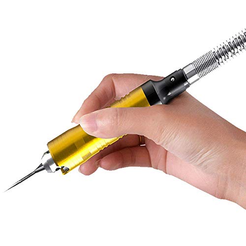 Rotary Tool Flex Shaft Hanging Grinder Carver Electric Multi-function Metalworking Tools Repair Kit, Foot Pedal Control, 780W Strong Power, Metal Flexible Shaft, 23000 RPM - style: Strong 780W, 0.4-6.5mm Chuck