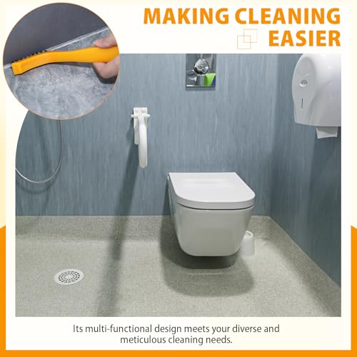 6 Pack Grout Brush Nylon Detail Cleaning Stiff Bristle Brushes Tile and Grout Scrub Brushes for Kitchen, Bathroom, Tile Floors, Gaps, Crevices, and Window Tracks (Grey,Crevice Brush)