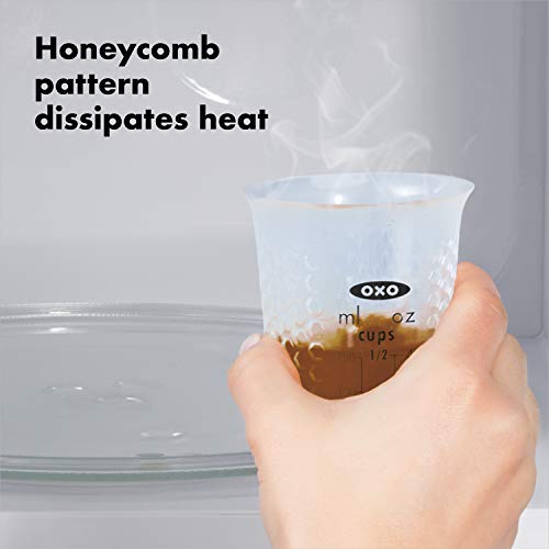 OXO GG MINI SQUEEZE & POUR SILICONE MEASURING CUP - size: Mini, style: Cup