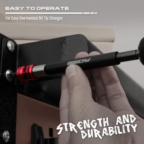 Magnetic Screwdriver Bit Holder Set: 5-Piece 1/4 Inch Hex Shank Quick Release Extension Adapter | Super Straight Durable CR-V Steel | Universal Fit for Impact Driver Bits | 2", 4", 6", 12", 17" Long - style: 2|4|6|12|17inch-5PCS