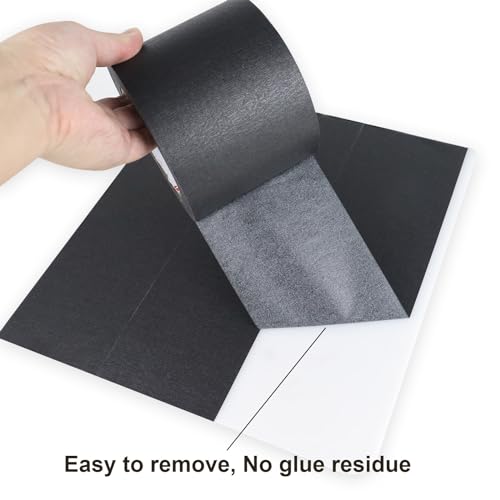 BOMEI PACK Wide Painters Tape 4 Inches x 55 Yards, Black Wide Masking Tape, 3D Printing Tape for Laser Cutting, 21-Day Clean Removal for Indoor and Outdoor Use - size: 4 inches x 55 Yards