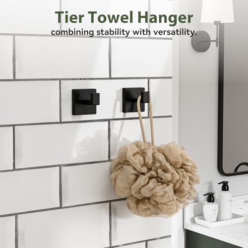 15-Pieces Matte Black Bathroom Accessories, 24 Inch Bathroom Hardware Set - color: Matte Black, size: 26 Inch (15 Pieces)