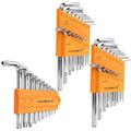 MULWARK Allen Wrench set Metric & SAE with Torx, Allen Key And Hex Key Tool Kit, Chrome Vanadium Steel, Bike Repair DIY Hand Tools, 46 Pcs - style: 46pcs Mertic SAE TORX