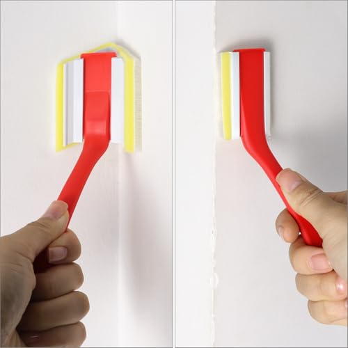 QWORK Paint Edger Tool Kit, 7 in + 4 in Paint Edger Trimmer, 10-Piece Paint Pad Applicator Kit, Corner Wall and Ceiling Pad Painting Tool
