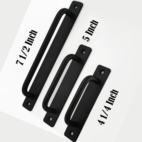2 Pack 4 1/4 Inch 108 mm Matte Black Cabinet Handles Aluminum Cabinet Pulls Drawer Pulls - color: RoundBlack, size: 4 1/4 Inch