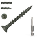Wood Screws #8 x 1-1/2’’, T25 Star Torx Drive Flat Head Deck Screws, Green, 165Pcs (1lb) - color: Green, size: 8X1-1/2’’