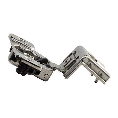 DTC 1-1/4" Overlay Soft Close 105 Degree 2 Cam Press in Face Frame Concealed Cabinet Hinge 6-Way Adjustable E8Q115NH (10 Pack) - size: 1-1/4 Inch