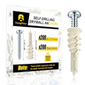 Glooglitter 400 Pcs #8 Self Drilling Drywall Anchors and Screws Kit - style: Expansion Anchor with Split