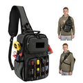 Rexmore Tactical Electrician & HVAC Tool Chest Bag, 3-Point Harness Grey - color: Grey