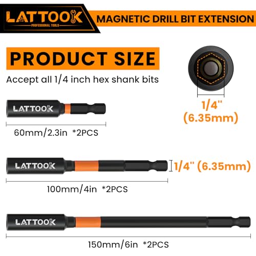 1/4'' Magnetic Drill Extension Bit Holder