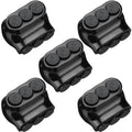 Kanayu 5 Pcs Black Insulated Multi Cable Connector, 3 Ports Electric Wire Connectors and Soldering Lugs, Single Side Entry Cable Splicers, with Oxide Inhibitor (2-14 Wire Range,1.98" X 1.30") - size: 2-14 Wire Range,1.98" x 1.30"