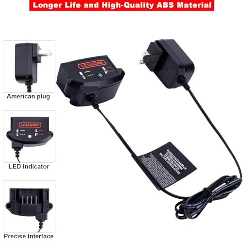 LCS1620B Compatible with Black and Decker 20V MAX Lithium Battery Charger