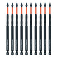 10 Pack #2 Square Driver Bits, 6-Inch Impact SQ2 Bits - size: 6inch, style: pocket hole driver bits