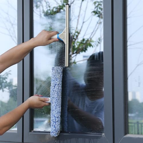 Mitclear Window Cleaning Kit with Bucket 3 Gallon for Home Outdoor Car - style: Window Cleaning Kit