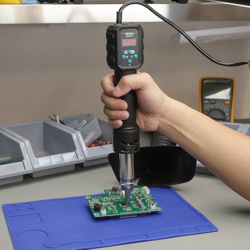 YIHUA 8858 IV Multi-Purpose Heat Gun for Crafting, Electronics Soldering, DIY, Shrink Tubing and Wrap, Torch Marker and Paste, Epoxy Resin with Temperature and Air Volume Control Function, 3 Nozzles