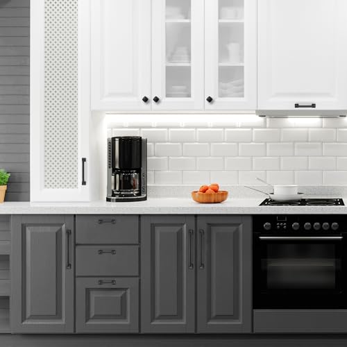 30 Pack Kitchen Cabinet Handles 6-1/4 Inch Hole Center Black Cabinet Pulls - color: Matte Black, size: 6-1/4 Inch Hole Centers