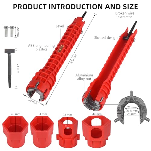 14-in-1 Multi-functional Faucet and Sink Wrench - Plumbing Wrench Installer
