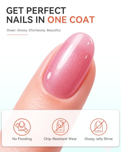 Makartt Nude Gel Nail Polish Set 15ML : 6 Shimmer Colors - color: Spring in Bergen
