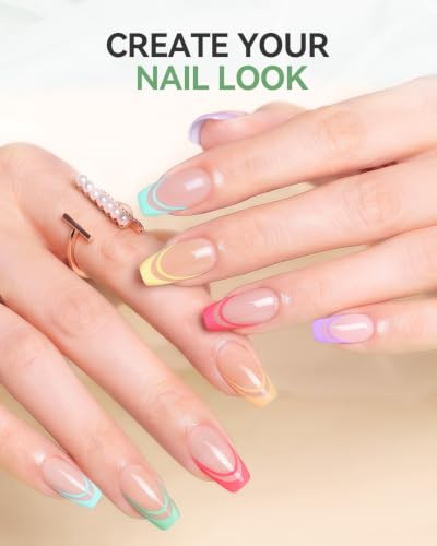 Makartt Pastel Gel Nail Polish Set 15ML: 6 Spring Summer Colors - color: Barcelona Brights