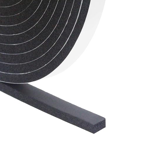 DGSL Foam Weather Stripping, 1/2" x1/4", 10Ft Door Window Seal Tape - size: 1/2In x 1/4In x 10ft