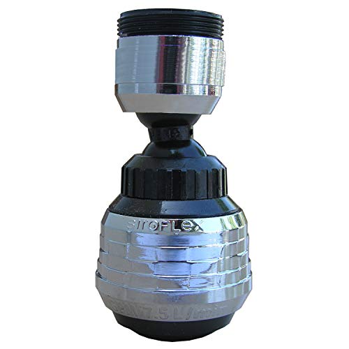 SinkTastic 360-Degree Swivel Aerator and Sprayer with Black and Chrome Finish
