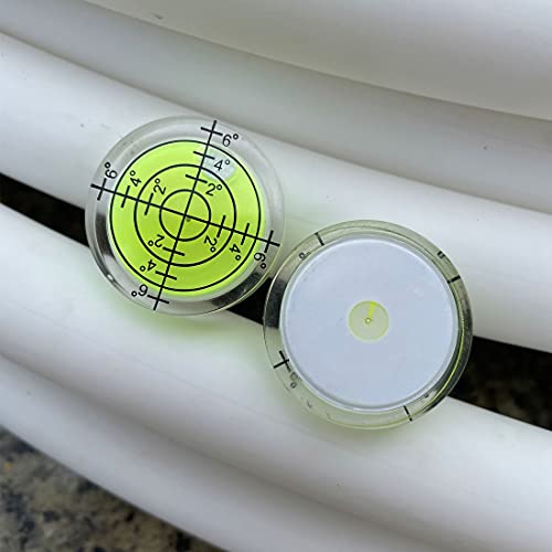 8Pcs Small Bubble Spirit Level Mini Square Levels Measuring Tools for Balancing Frame, Mural, Picture Hanging, Turntable, Tripod, Camera, Phonograph, 10x10x29mm, 32x7mm (Set A)