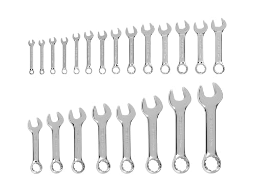 TEKTON Stubby Combination Wrench Set, 22-Piece | WCB90407 - color: Stubby, Tool Only, size: 22-Piece (6 - 32 mm, Common Sizes)