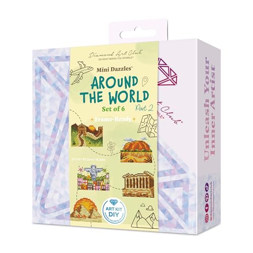 DIAMOND ART CLUB Mini Dazzles - Around the World Part 2 Diamond Art Kits - color: Around the World Part 2