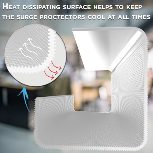 Scanfield Under Desk Cable Management Tray, No-Screw, 17-Inch, 2-Pack White - color: White, size: 2pcs Self Adhesive
