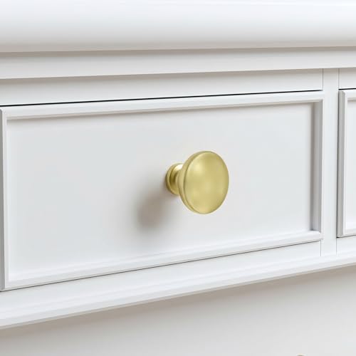 homdiy 25 Pack 1-3/16in Gold Cabinet Knobs Dresser Closet Knobs - color: Gold