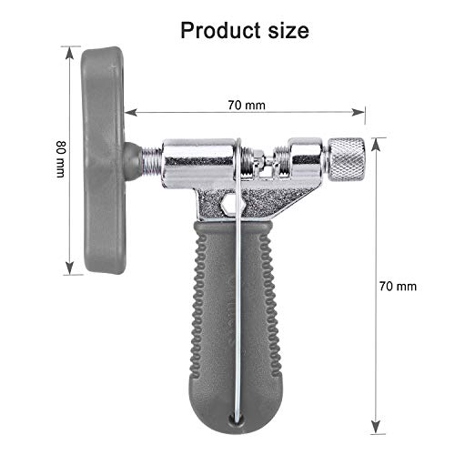 Oumers Universal Bike Chain Tool, Road & Mountain Bicycle Chain Breaker & Installer Kit, Chian Splitter Repair Kit - color: gray