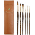 Nicpro 6Pcs Travel Watercolor Brushes Set, Professional Paint Brush - size: 6 PCS