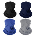Neck Gaiter Face Mask: Cooling UV Protection Face Cover Breathable | Washable Reusable Gator Scarf Sun Wind Dust Shield Bandana for Mowing Fishing Cycling Running for Men Women - color: Navy&royal Blue&grey&black