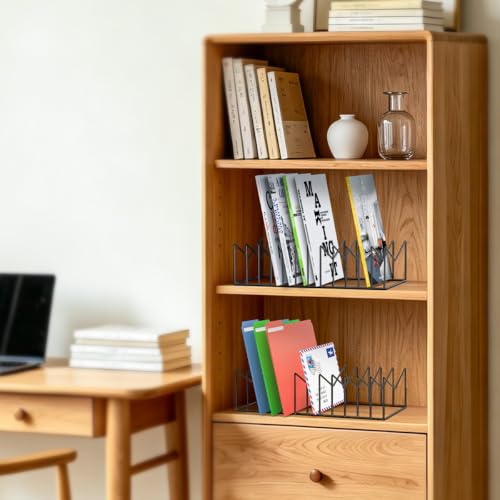 2 Sets 12 Sections Metal Desk Organizer,Office File Holder for Clipboard,Manila Folder,Book & Magazine, Iron Desktop Storage for Kitchen Utensil & Cable,Home Office Organization